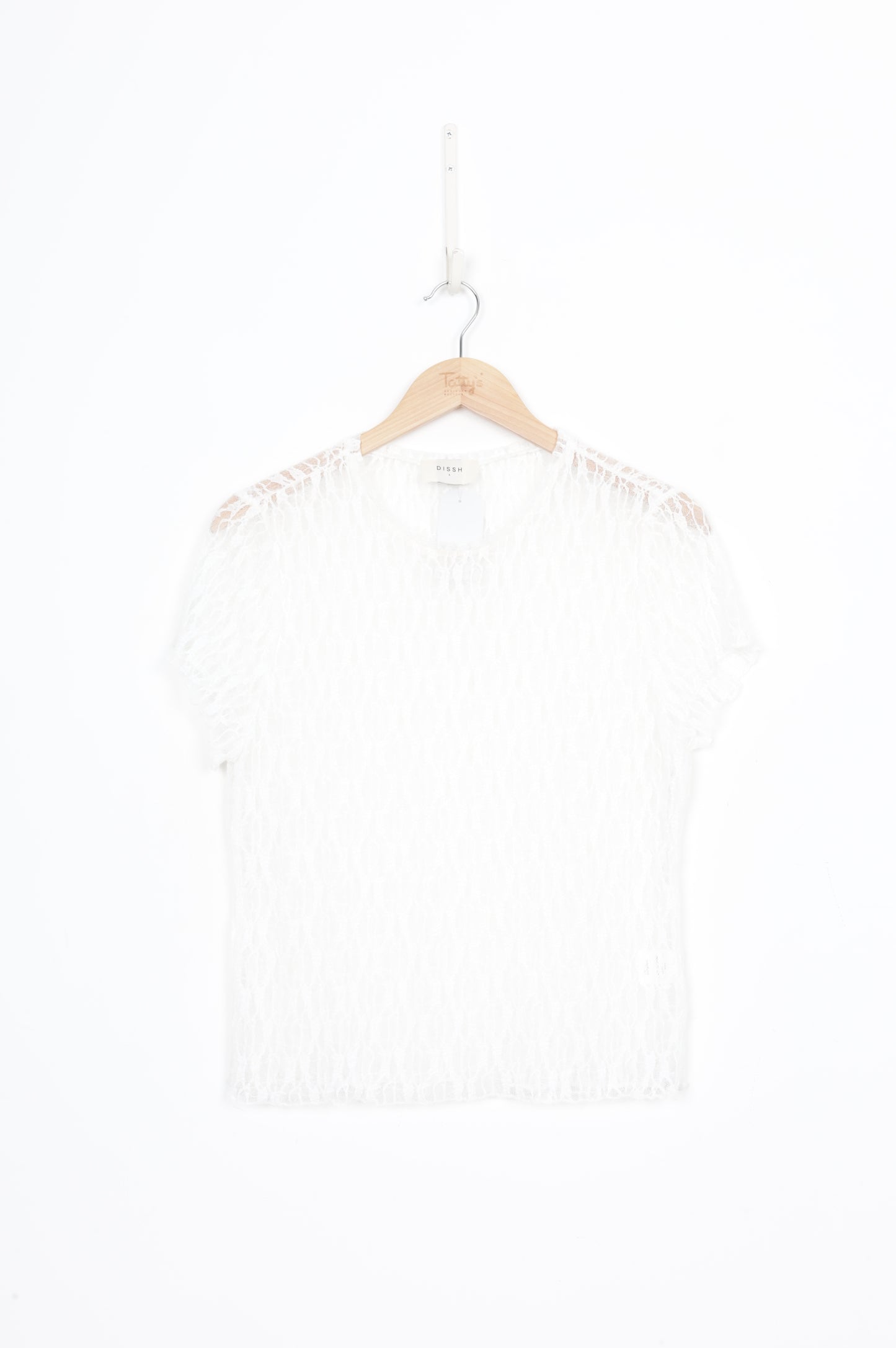 Dissh Womens White Top Size L