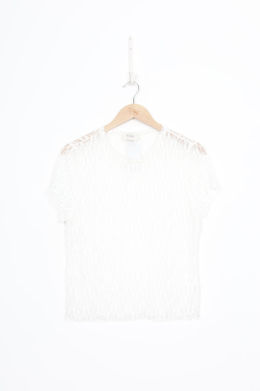 Dissh Womens White Top Size L