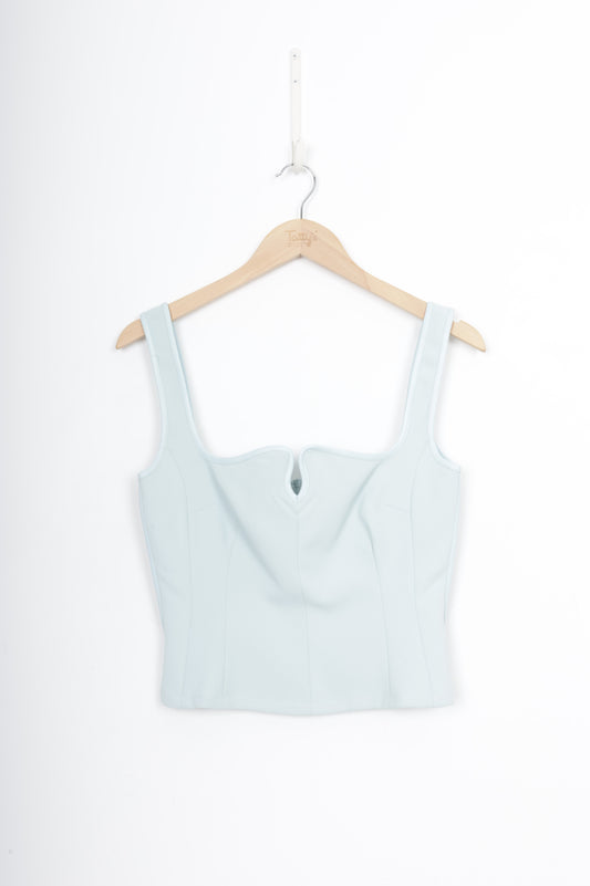 Paris Georgia Womens Blue Top Size S