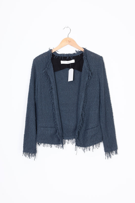 IRO Paris Womens Blue Jacket Size EU 36