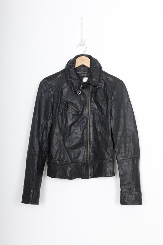 All Saints Womens Black Jacket Size 14