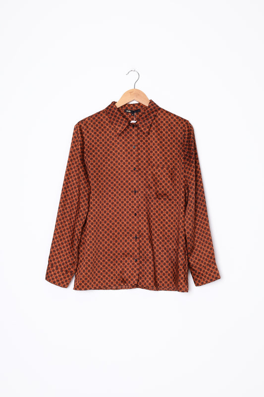 Maje Womens Brown Shirt Size 3