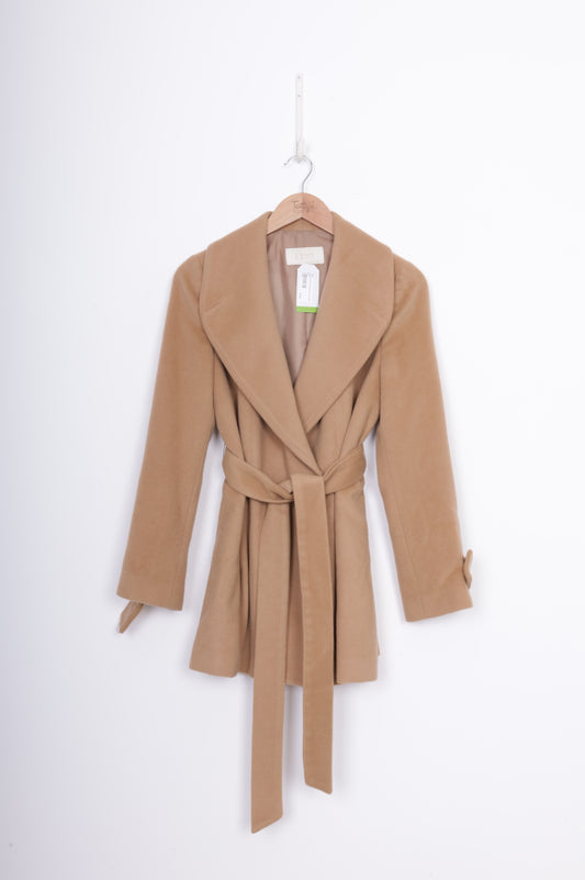 Lynn Kenneth Lynn Womens Brown Jacket Size S