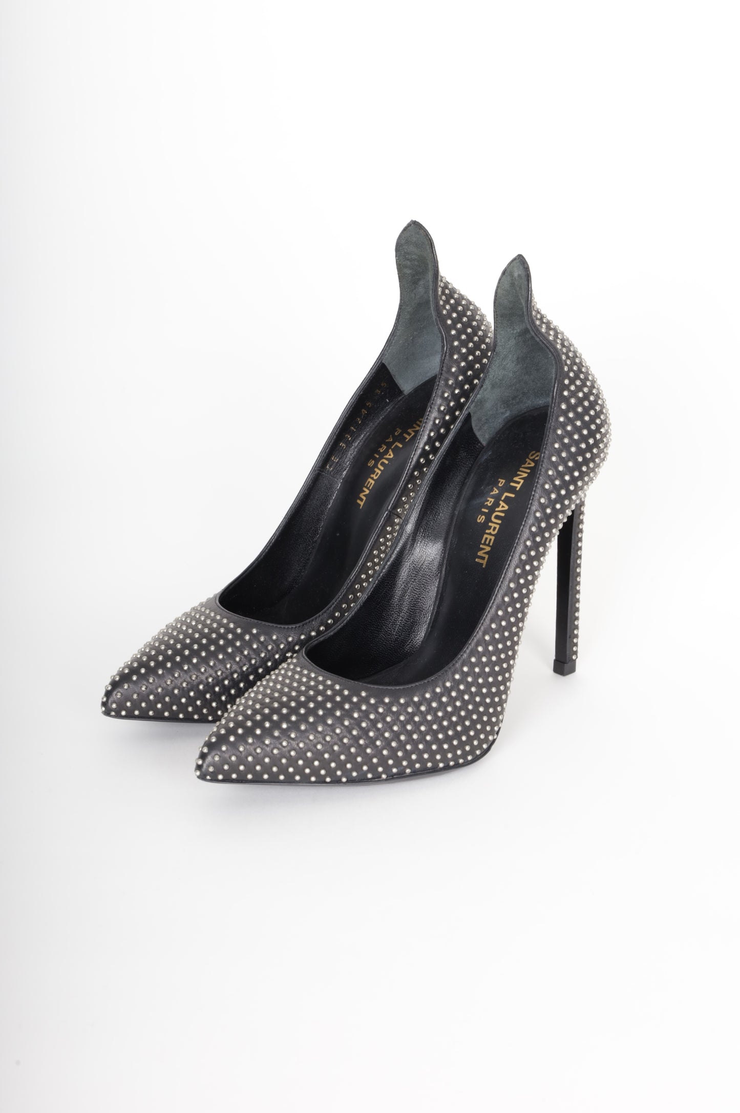 Saint Laurent Womens Black Heels Size EU 35