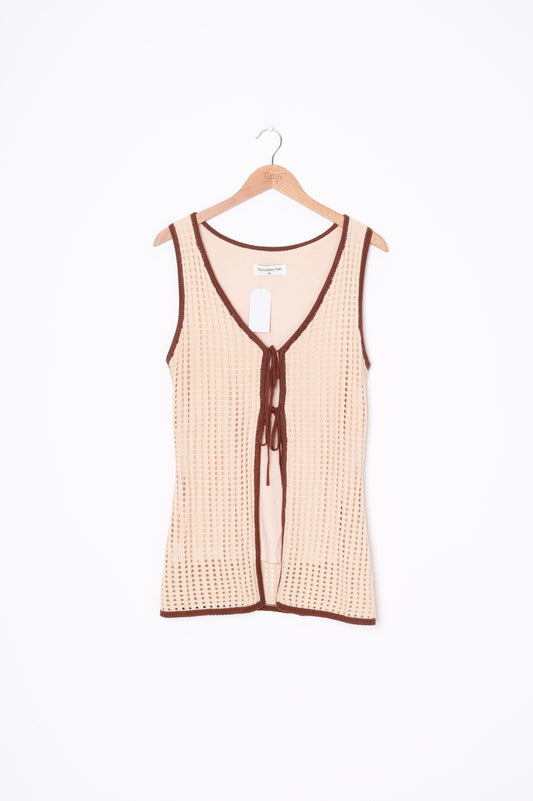 The Lullaby Club Womens Beige Vest Size M