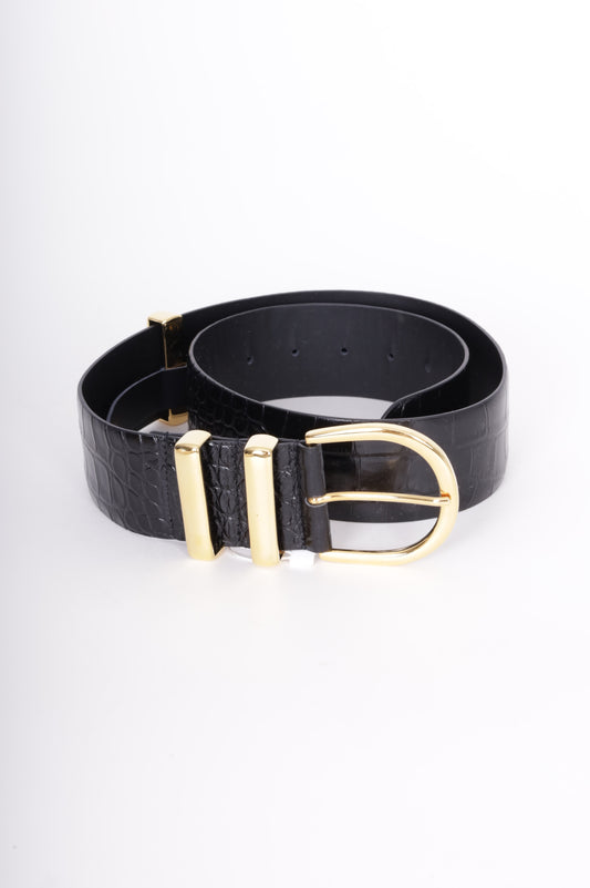 Khaite Womens Black Belt Size S