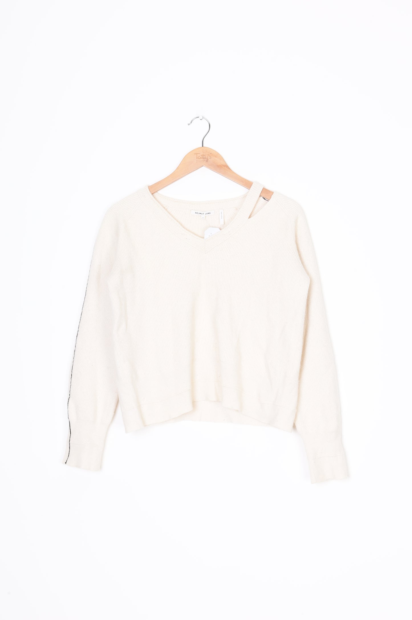 Helmut Lang Womens Cream Jumper Size S