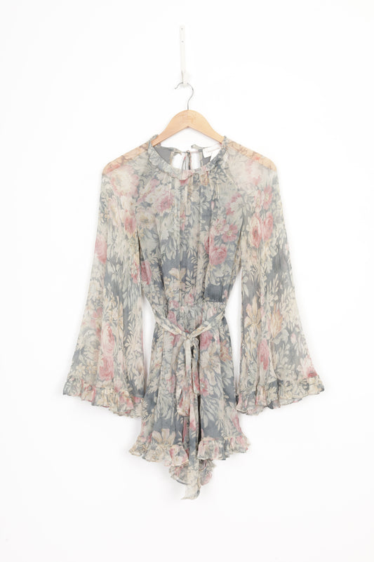 Zimmermann Womens Blue Playsuit Size 0