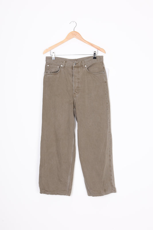 Amber Womens Green Jeans Size W 29