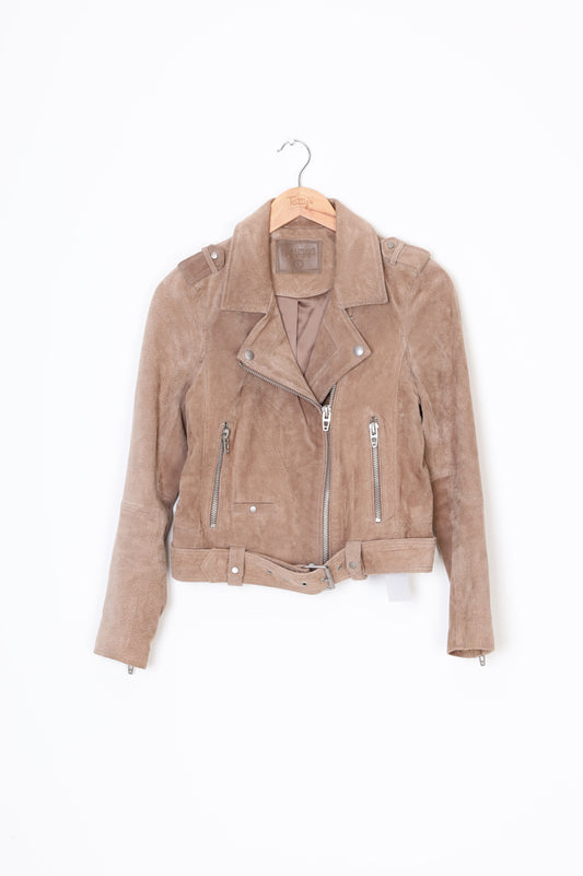 Blank NYC Womens Beige Jacket Size S
