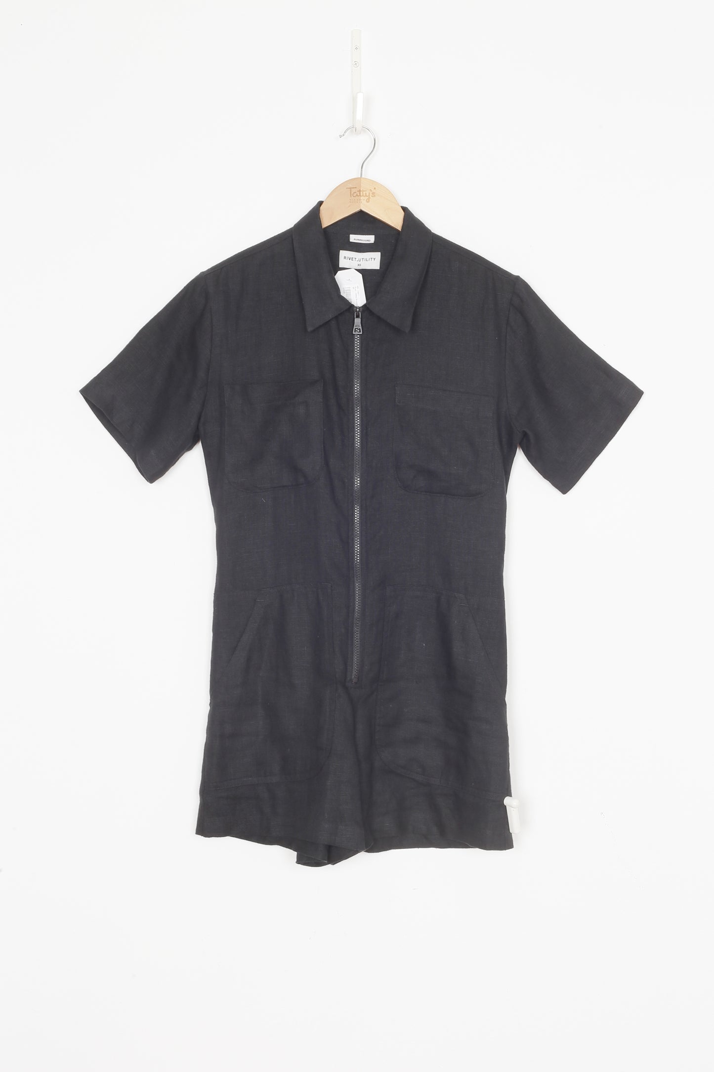 Rivet . Utility Womens Black Playsuit Size XS