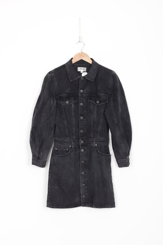 AGOLDE Womens Black Coat Size 6