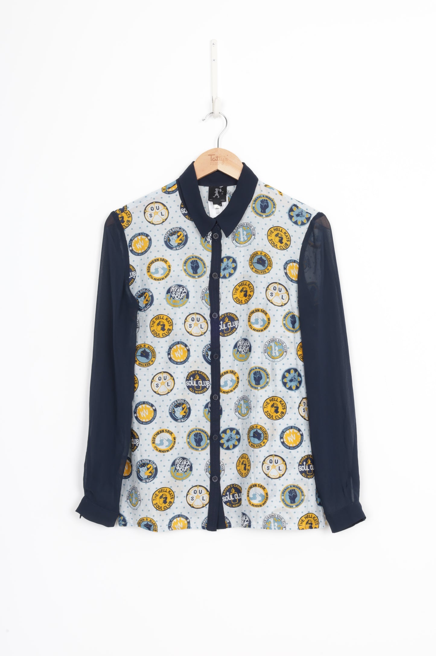 Karen Walker Runaway Womens Blue Top Size 8