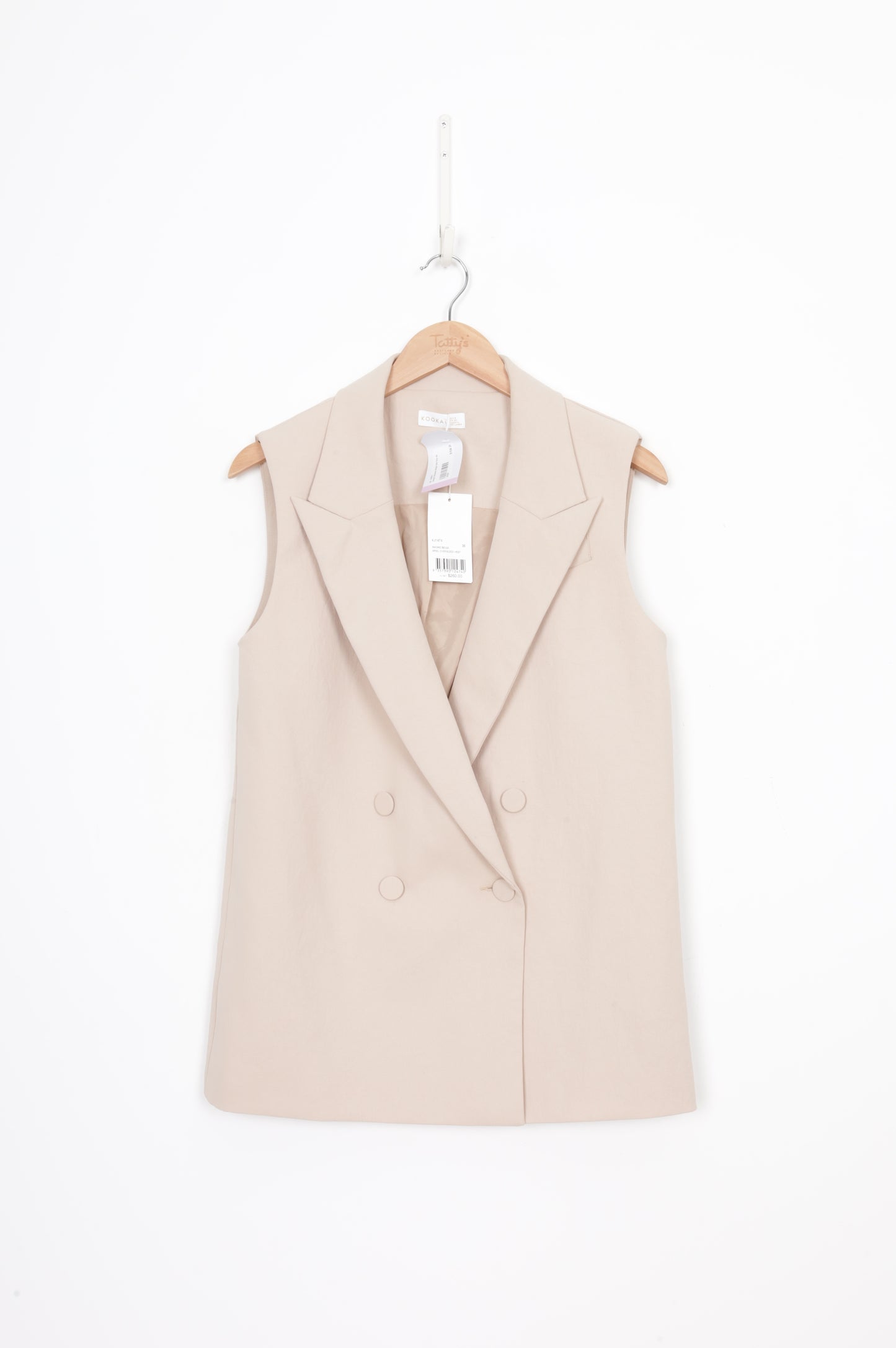 Kookai Womens Beige Vest Size 36