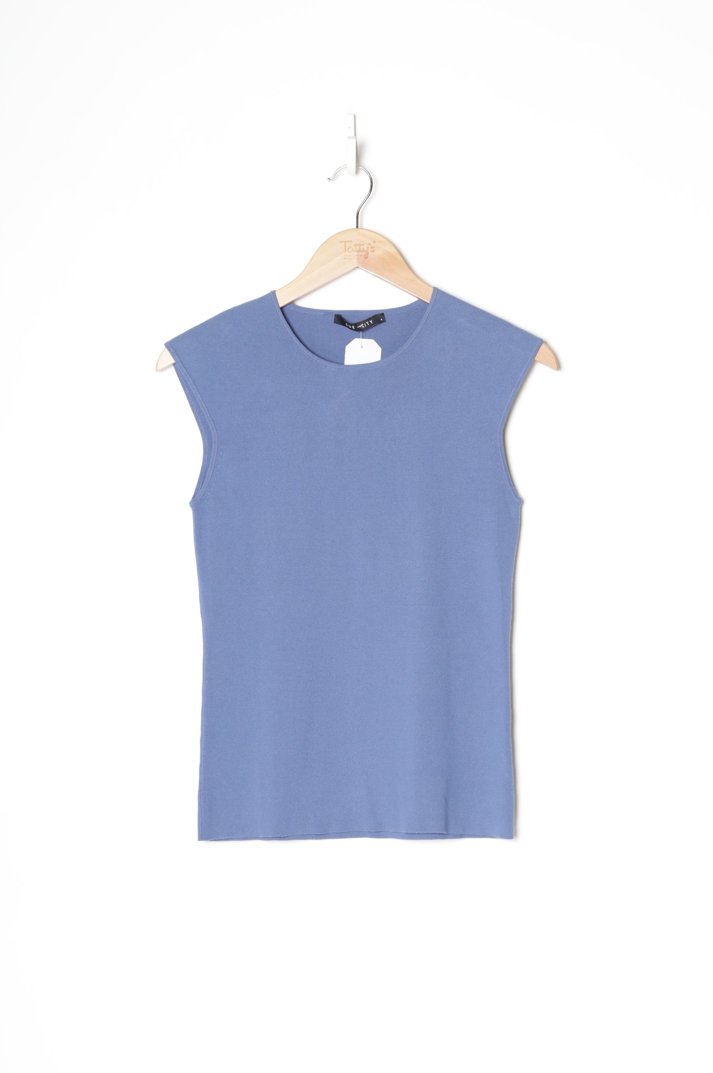 Cue City Womens Blue Top Size M