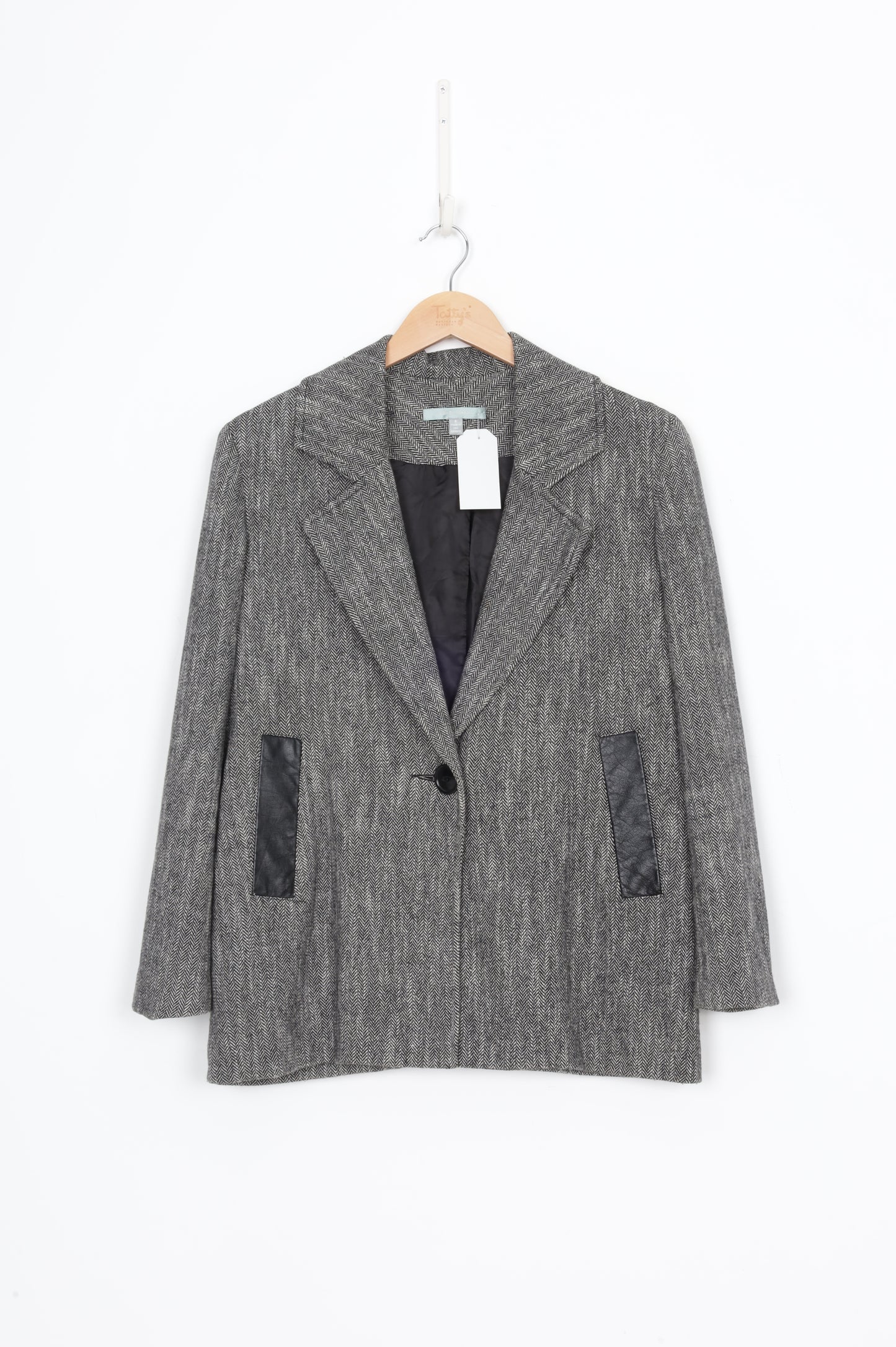 juliette hogan Womens Black Blazer Size 8