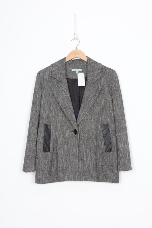 juliette hogan Womens Black Blazer Size 8