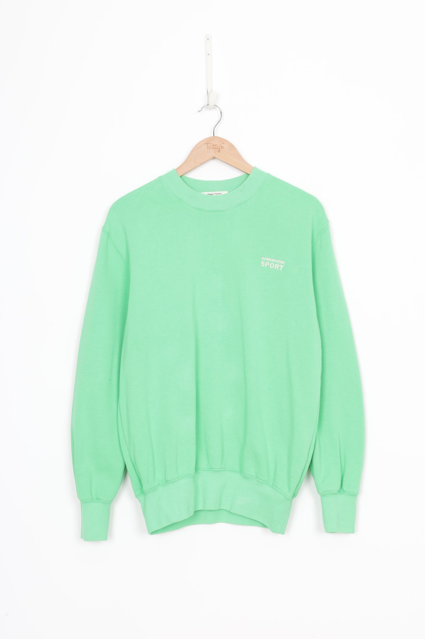 Maggie Marilyn Womens Green Sweatshirt Size XS