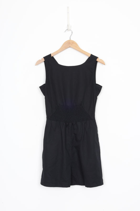 Kate Spade Saturday Womens Black Playsuit Size S