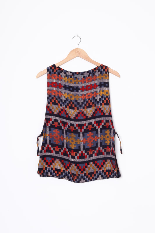 Knuefermann Womens Blue Top Size XS