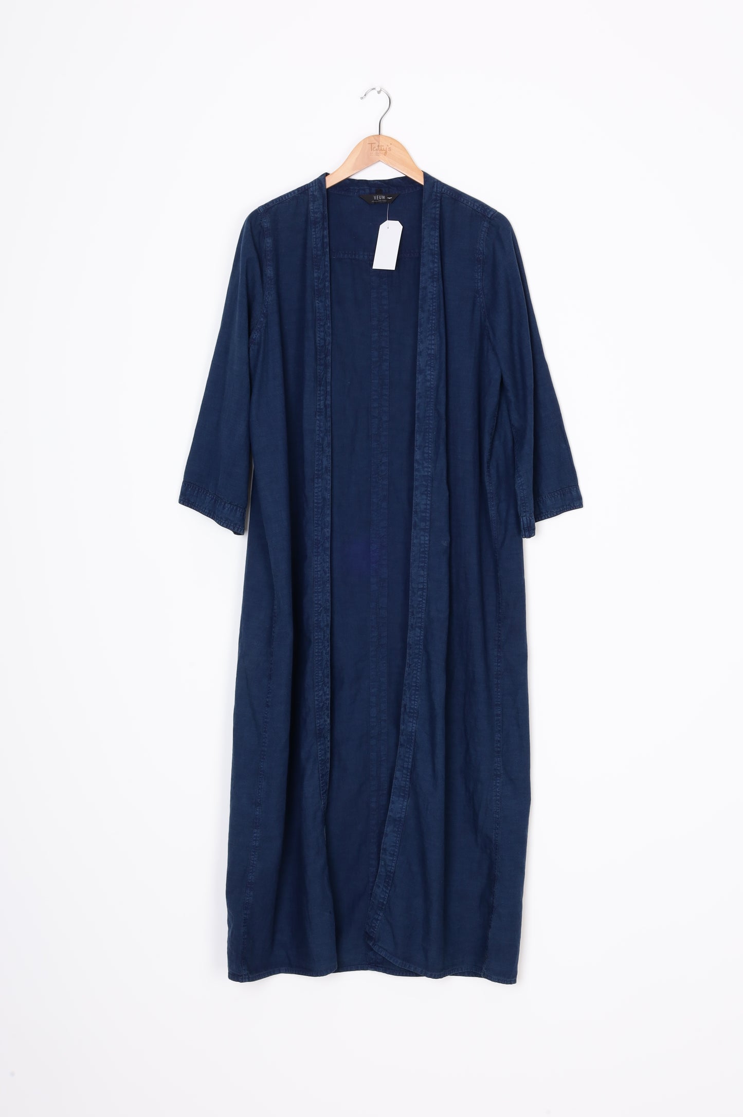Neuw Womens Blue Coat Size 8
