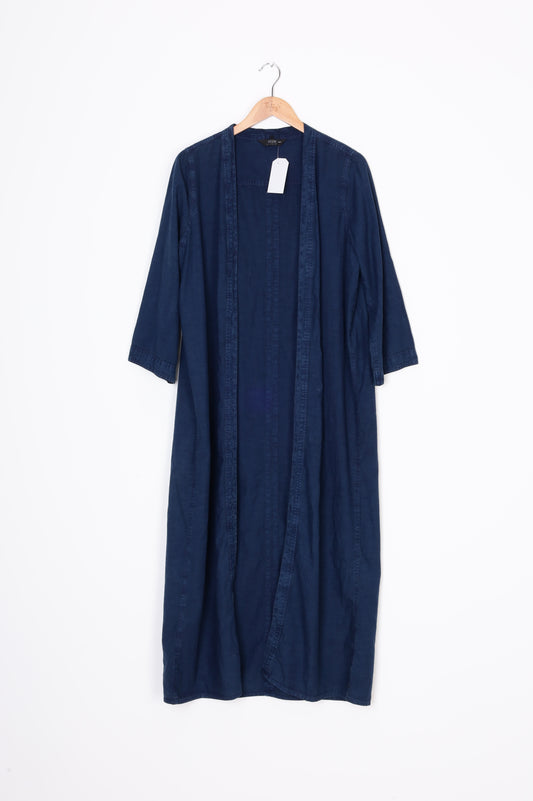 Neuw Womens Blue Coat Size 8