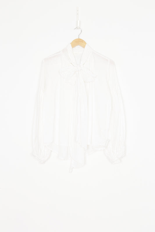 Mahsa Womens White Shirt Size XS