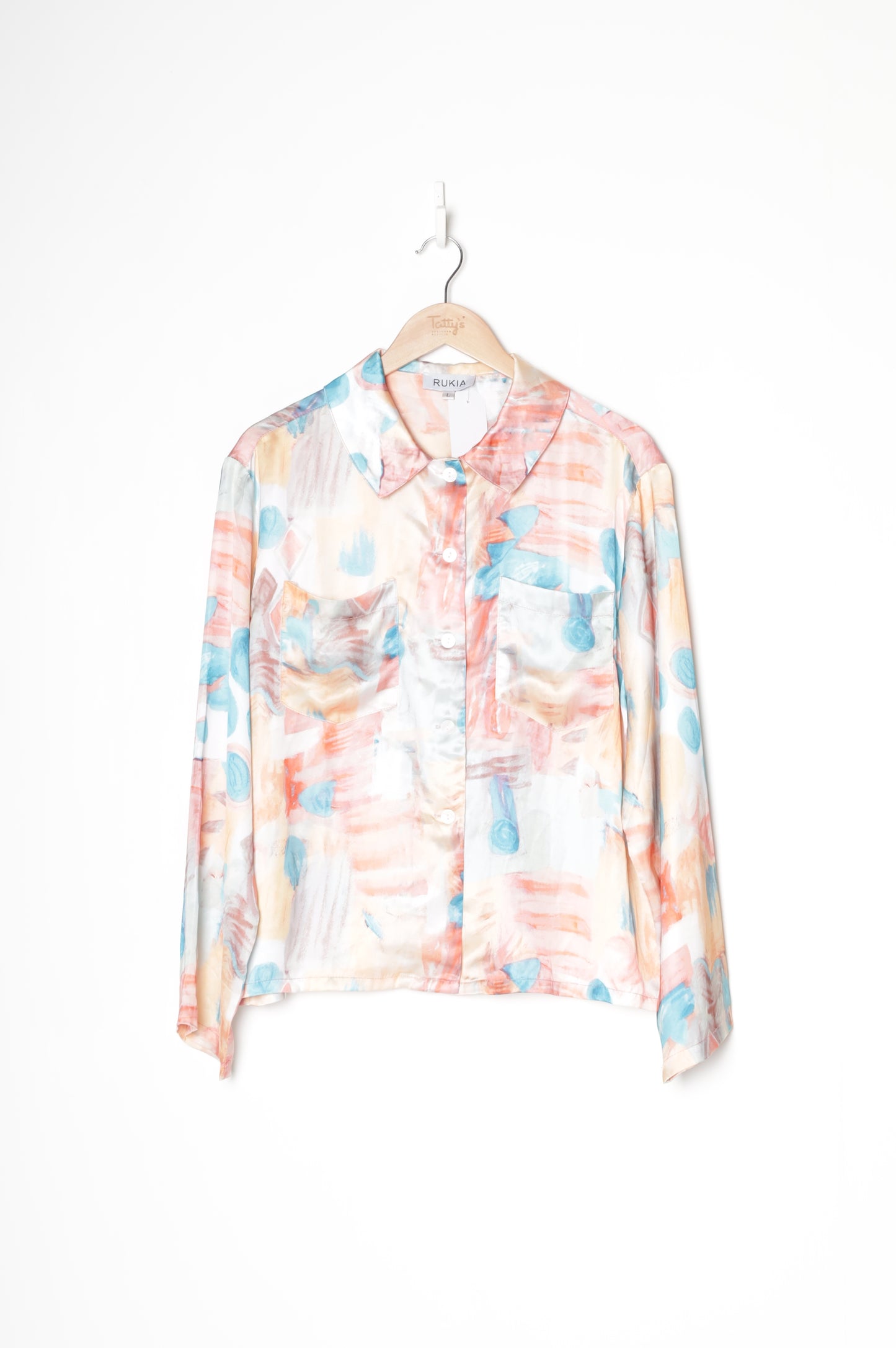 Rukia Womens Pink Shirt Size L