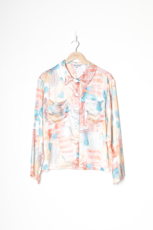 Rukia Womens Pink Shirt Size L