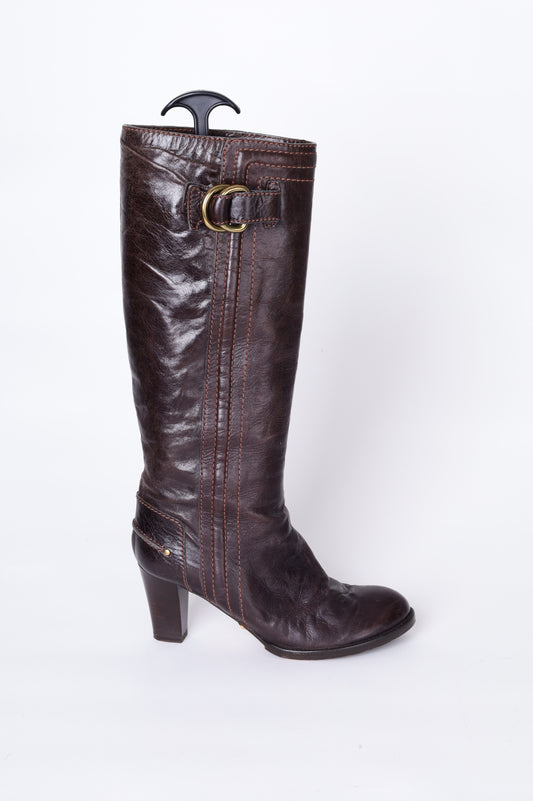 Chloe Womens Brown Boots  Size EU 39.5