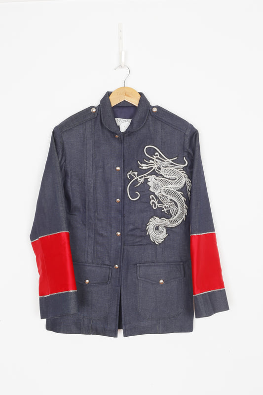 Nadya Shah Womens Blue Jacket Size 10