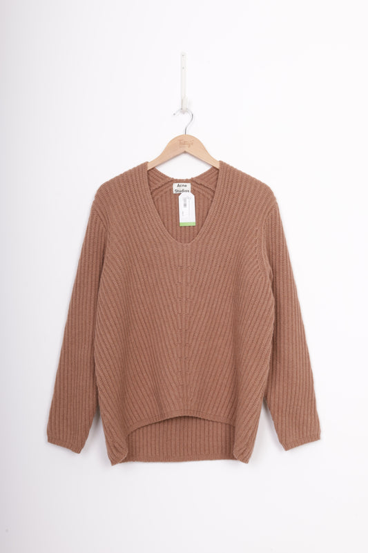 Acne Studios Womens Brown Jumper Size XXS