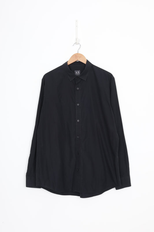 Armani Exchange Mens Black Shirt Size XL