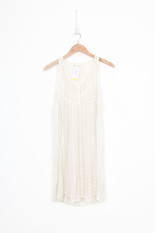 Graham & Spencer Womens Cream Dress Size S