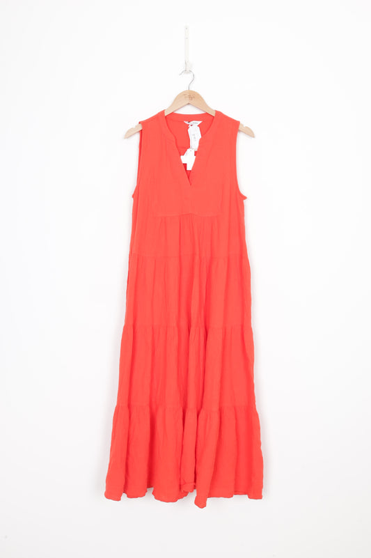 Stella + Gemma Womens Orange Dress Size 10