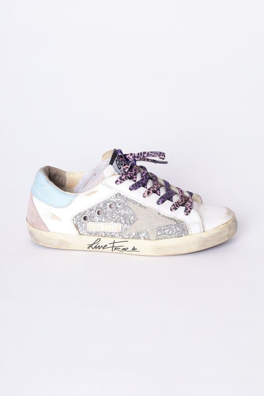 Golden Goose Womens White Sneakers Size EU 38