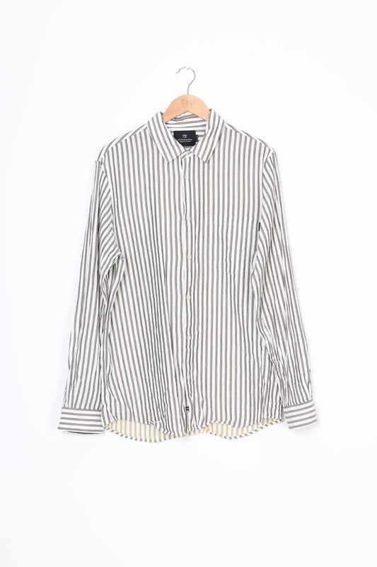 Scotch & Soda Mens Cream Shirt Size XL