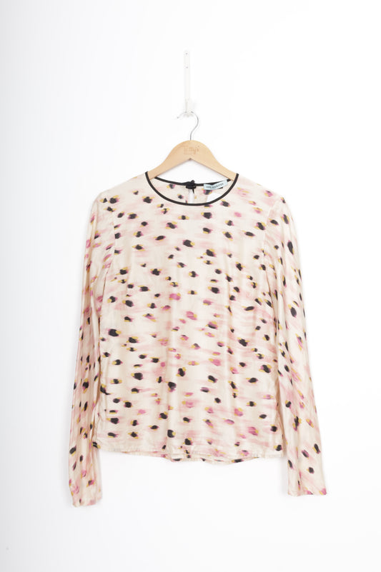 Kate Sylvester Womens Pink Top Size L