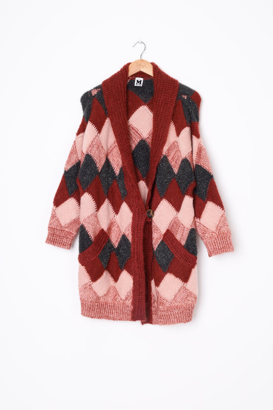 Missoni Womens Brown Cardigan Size S
