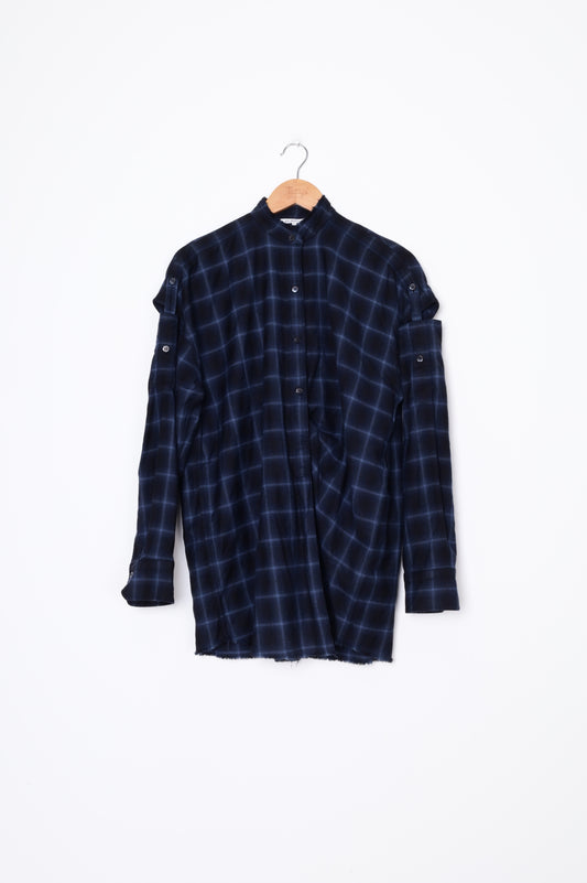 Helmut Lang Womens Blue Shirt Size XS