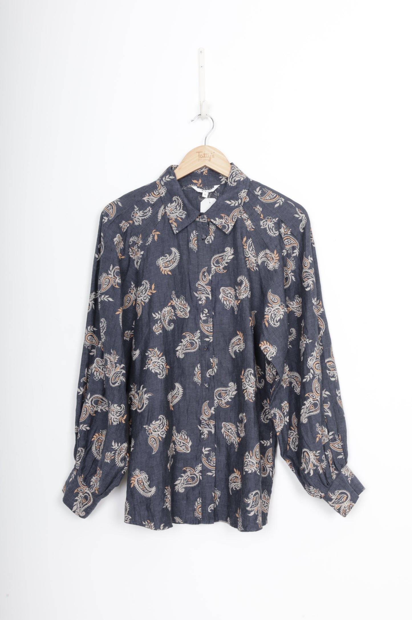 Max Womens Blue Shirt Size 10