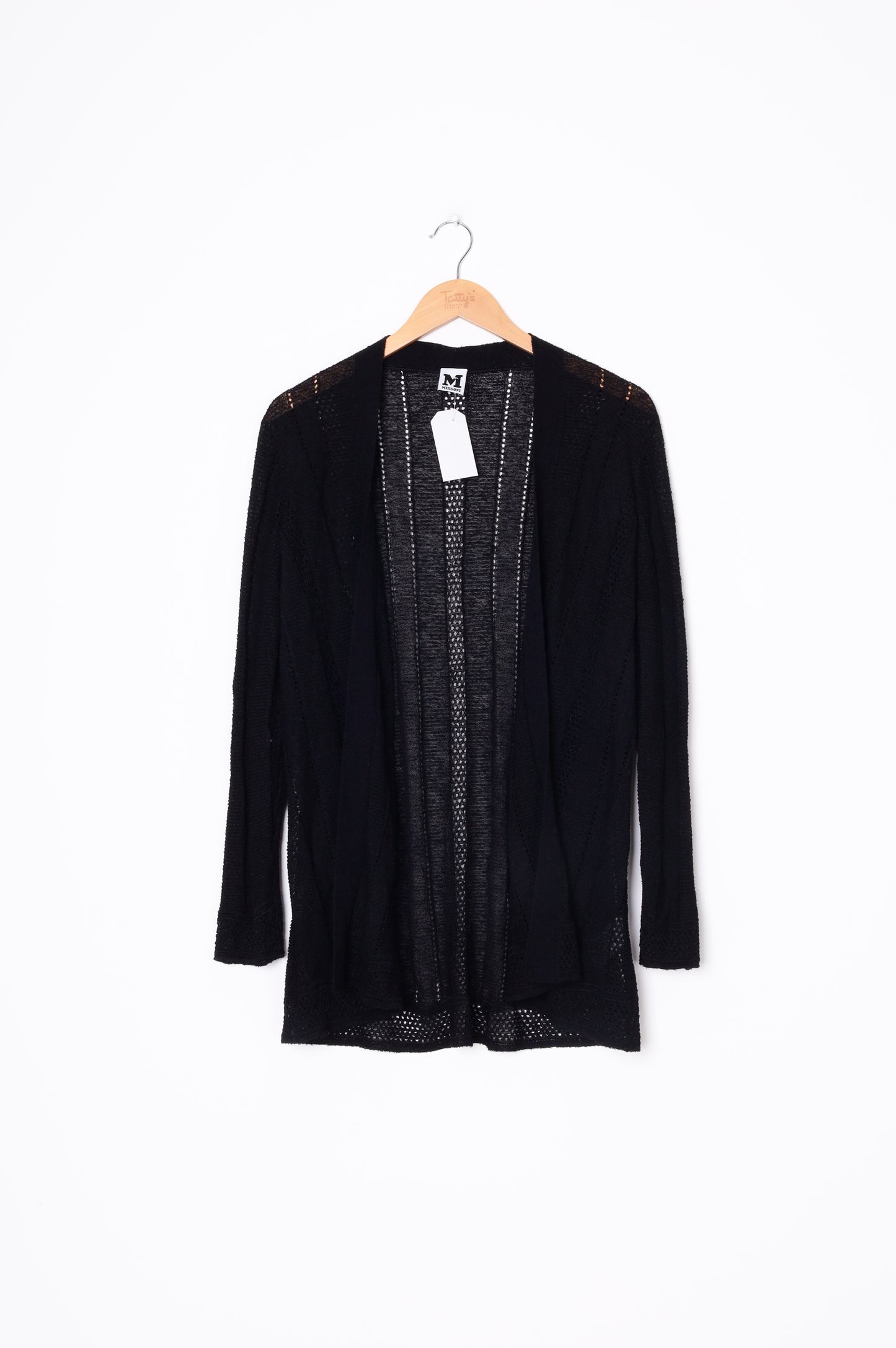 Missoni Womens Black Cardigan Size 44