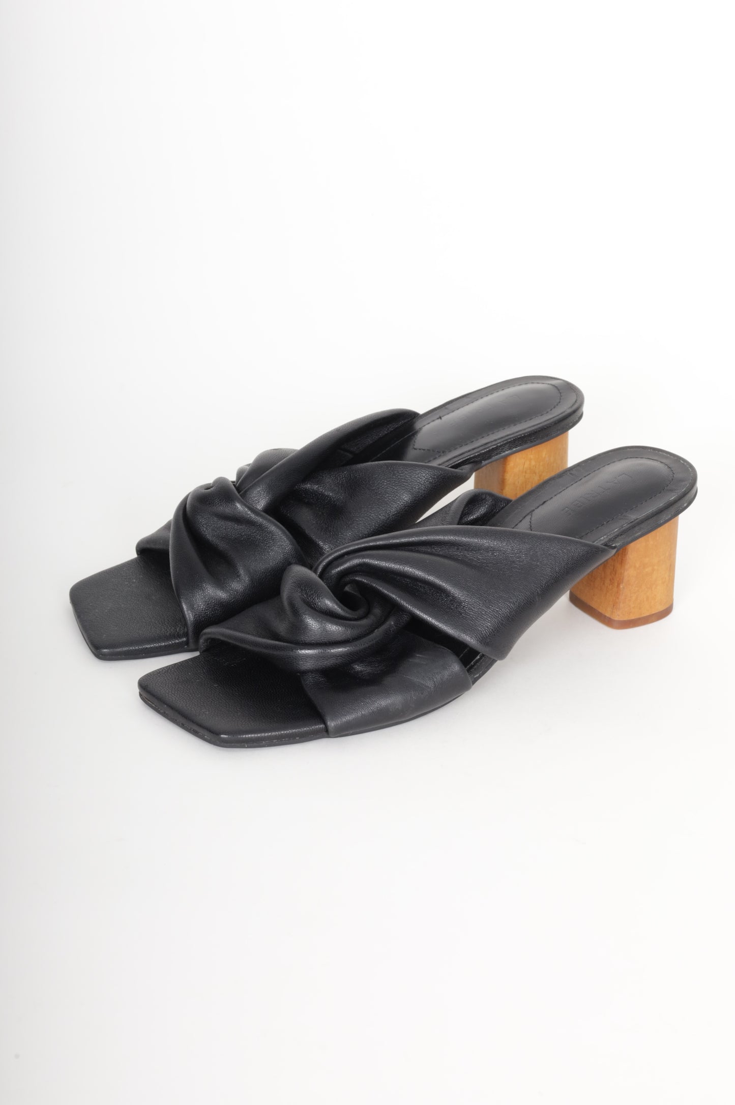 La Tribe Womens Black Heels Size EU 39