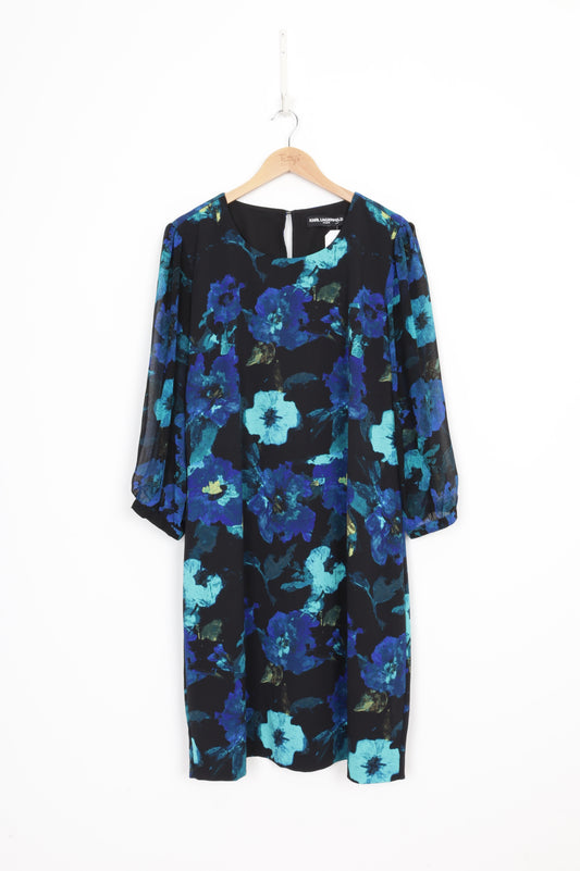 Karl Largerfeld Womens Black Dress Size XL