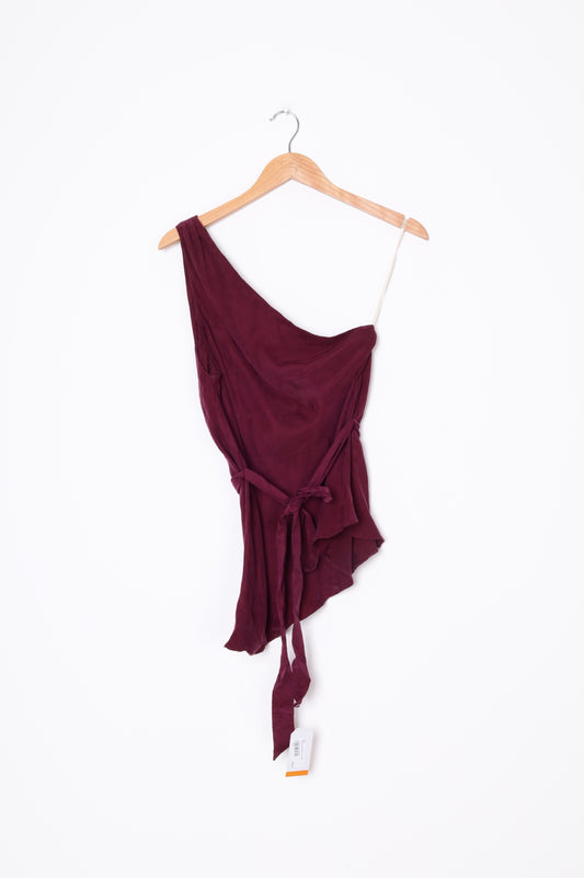 Nude Lucy Womens Purple Top Size S