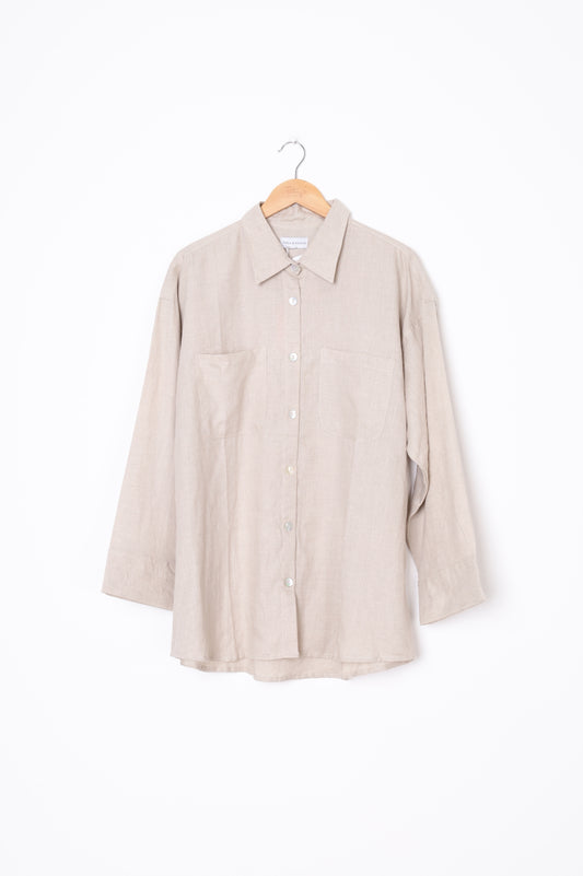 Tosca & Salome Womens Beige Shirt Size XL