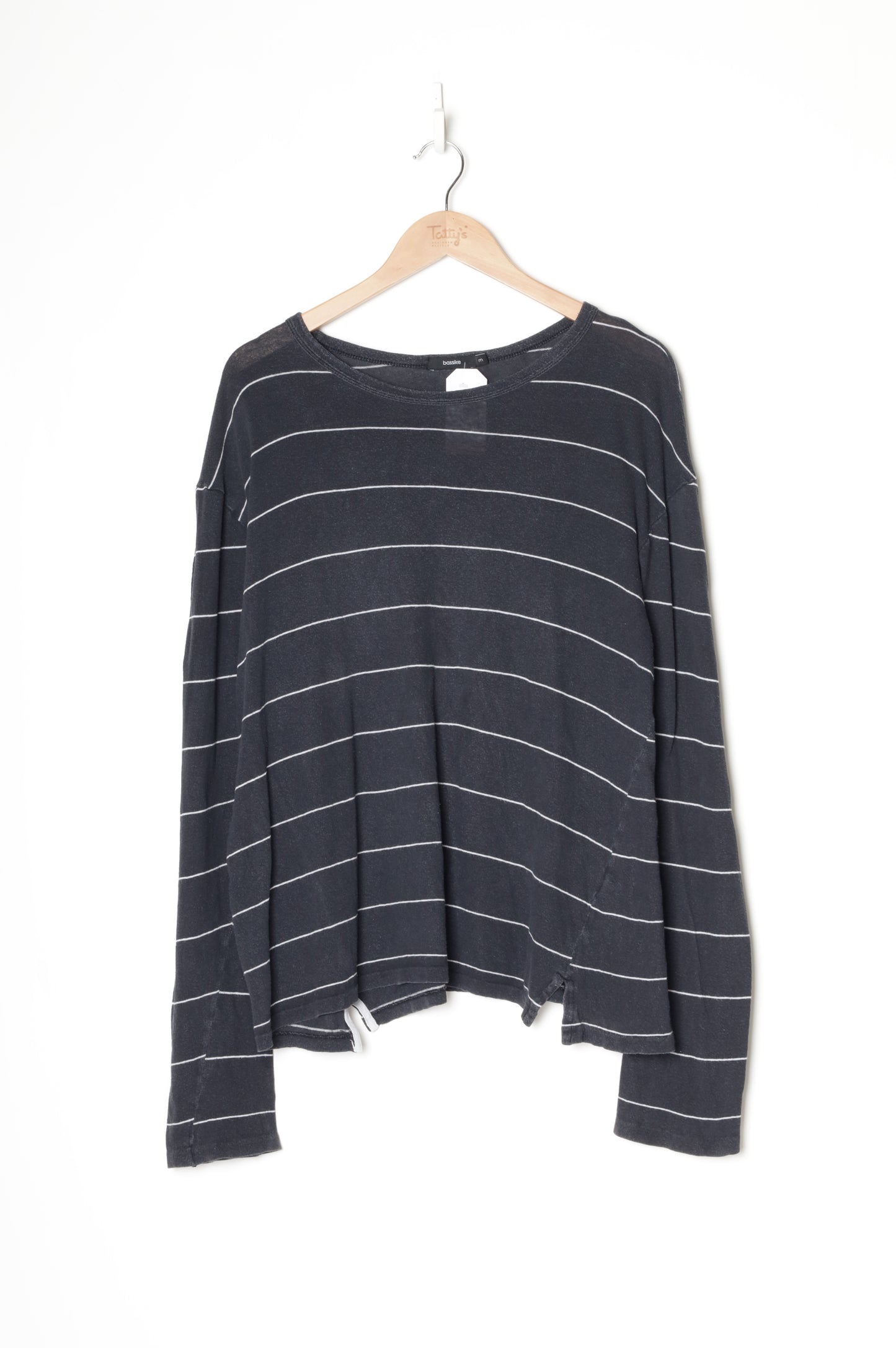 Bassike Womens Grey Top Size M