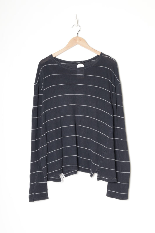 Bassike Womens Grey Top Size M