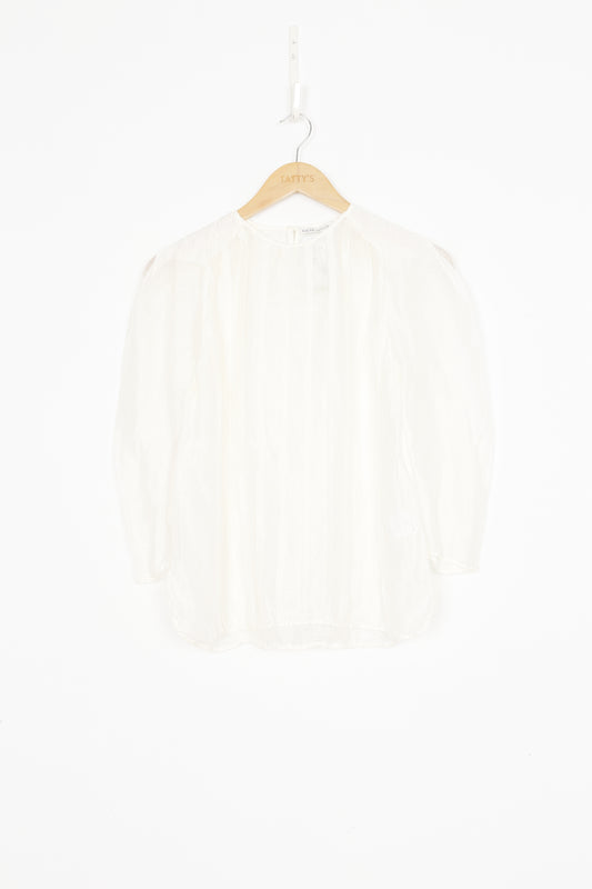 Palma martin Womens White Top Size 8