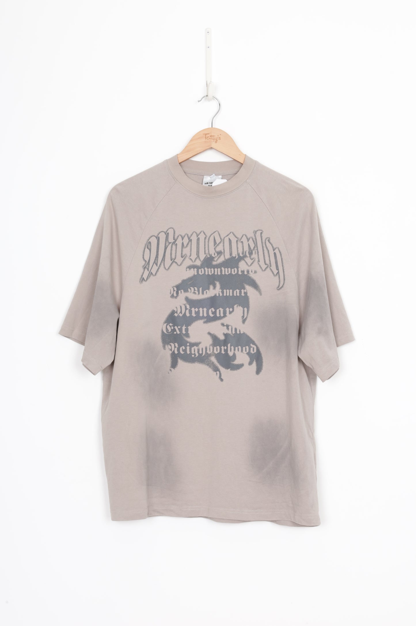 Mr Nearly Made Mens Grey T-shirt Size XL